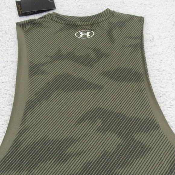 Under Armour Project Rock 100% Effort & Guts Tank Top Men's Size Large Green NEW - Picture 6 of 9